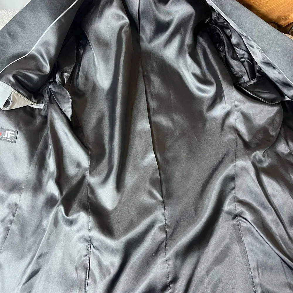 J. Ferrar Slim Fit Charcoal Sparkle Sport Jacket Size 38 Short Slim - Picture 4 of 11